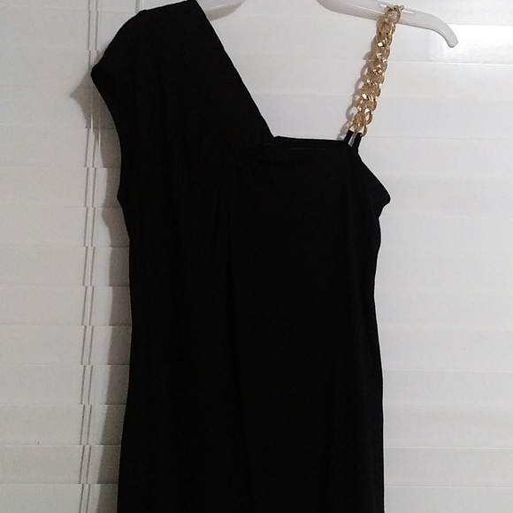 Allen B One Shoulder Black Blouse Size XS - Picture 17 of 17